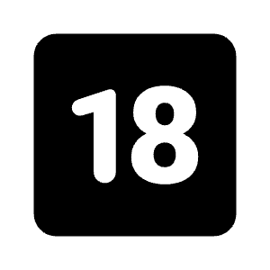 18 Up Rating Fill Icon from Rounded Fill - Streamline Material Free Set