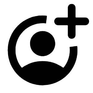 Account Circle Add Fill Icon from Rounded Fill - Material Pro Free Set