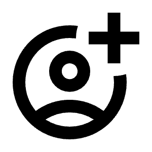 Account Circle Add Icon from Outlined Line - Material Pro Set