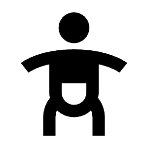 Baby Changing Station Alt Icon from Outlined Line - Streamline Material Free Set