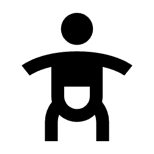 Baby Changing Station Alt Fill Icon from Sharp Fill - Streamline Material Free Set