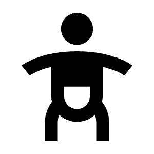 Baby Changing Station Alt Fill Icon from Outlined Fill - Material Pro Free Set