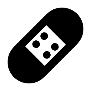 Bandage Fill Icon from Outlined Fill - Material Pro Free Set