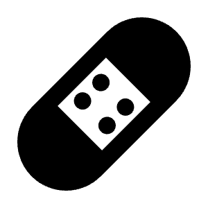 Bandage Fill Icon from Rounded Fill - Streamline Material Free Set