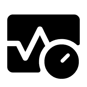 Blood Pressure Fill Icon from Rounded Fill - Material Symbols Set