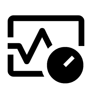 Blood Pressure Icon from Outlined Line - Material Symbols Set
