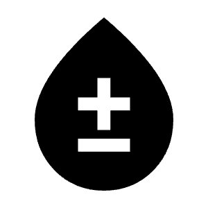 Bloodtype Fill Icon from Sharp Fill - Material Symbols Set