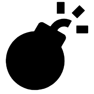 Bomb Fill Icon from Outlined Fill - Streamline Material Free Set