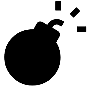 Bomb Fill Icon from Outlined Fill - Material Symbols Set