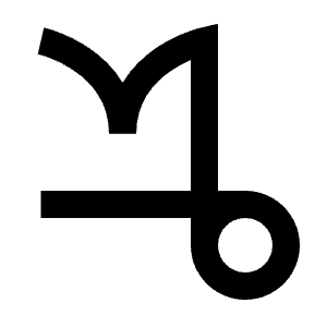 Capricorn Zodiac Fill Icon from Sharp Fill - Streamline Material Free Set