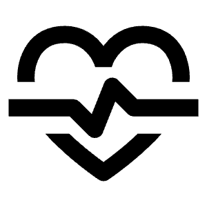 Cardiology Icon from Outlined Line - Streamline Material Free Set