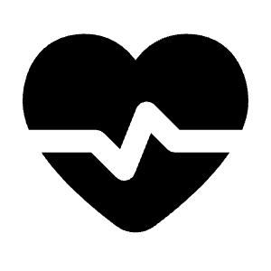 Cardiology Fill Icon from Rounded Fill - Streamline Material Free Set