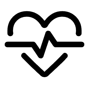 Cardiology Icon from Rounded Line - Material Symbols Set