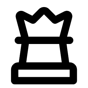 Chess Icon from Rounded Line - Streamline Material Free Set