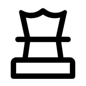 Chess Icon from Rounded Line - Material Symbols Set