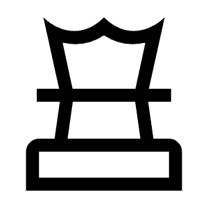 Chess Icon from Outlined Line - Material Symbols Set