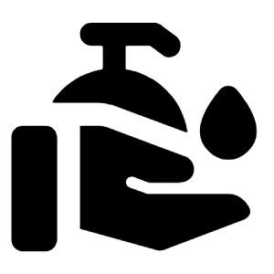 Clean Hands Fill Icon from Rounded Fill - Streamline Material Free Set