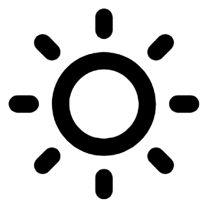 Clear Day Icon from Rounded Line - Streamline Material Free Set