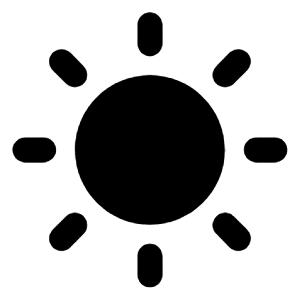 Clear Day Fill Icon from Rounded Fill - Streamline Material Free Set