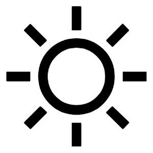 Clear Day Icon from Outlined Line - Material Symbols Set