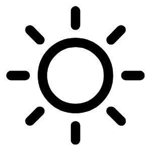 Clear Day Icon from Rounded Line - Material Symbols Set