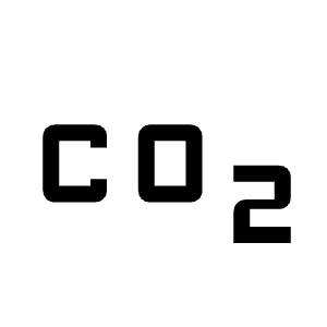 Co2 Fill Icon from Outlined Fill - Material Symbols Set