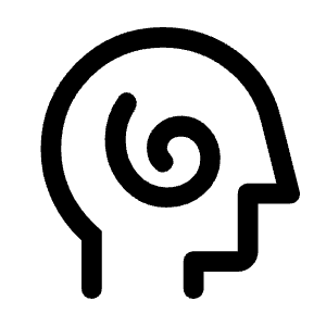 Cognition Icon from Rounded Line - Material Symbols Set