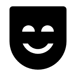 Comedy Mask Alt Fill Icon from Outlined Fill - Material Pro Free Set