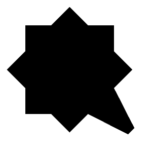 Comic Bubble Fill Icon from Sharp Fill - Material Symbols Set