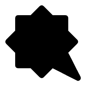 Comic Bubble Fill Icon from Rounded Fill - Material Symbols Set