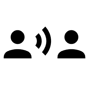 Communication Icon from Outlined Line - Material Symbols Set