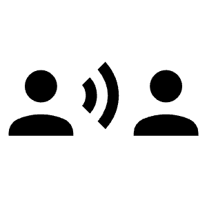 Communication Icon from Sharp Line - Material Symbols Set