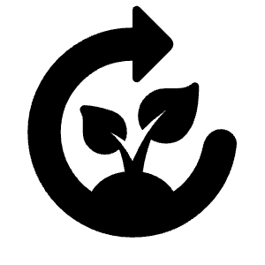 Compost Fill Icon from Rounded Fill - Material Symbols Set