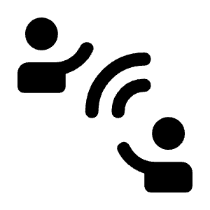 Connect Without Contact Fill Icon from Rounded Fill - Material Symbols Set
