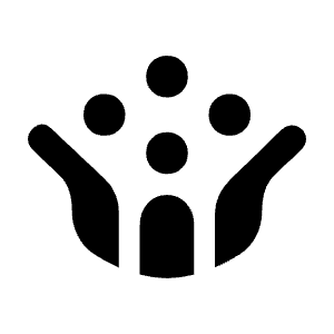 Crowdsource Fill Icon from Sharp Fill - Material Symbols Set