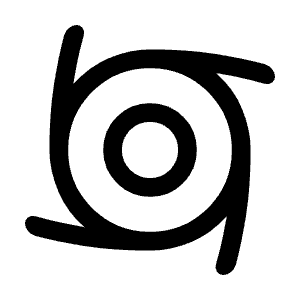 Cyclone Fill Icon from Rounded Fill - Material Symbols Set