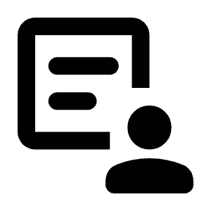 Demography Icon from Rounded Line - Streamline Material Free Set