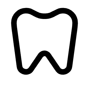 Dentistry Icon from Rounded Line - Material Symbols Set