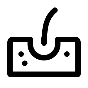 Dermatology Icon from Rounded Line - Material Symbols Set