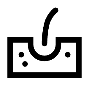 Dermatology Icon from Sharp Line - Material Symbols Set