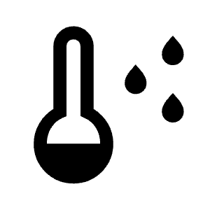 Dew Point Icon from Rounded Line - Material Symbols Set