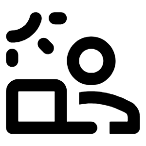 Digital Nomad Icon from Rounded Line - Streamline Material Free Set