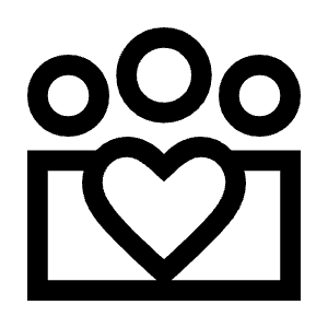 Diversity 4 Icon from Sharp Line - Material Symbols Set