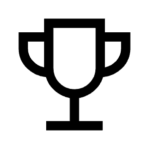 Emoji Events Icon from Sharp Line - Material Symbols Set