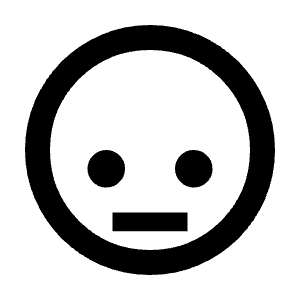 Emoji Look Down Icon from Outlined Line - Streamline Material Free Set