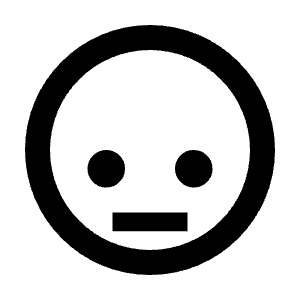 Emoji Look Down Icon from Sharp Line - Streamline Material Free Set