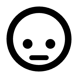 Emoji Look Down Icon from Rounded Line - Streamline Material Free Set