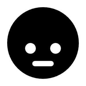 Emoji Look Down Fill Icon from Rounded Fill - Streamline Material Free Set