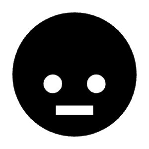 Emoji Look Down Fill Icon from Sharp Fill - Streamline Material Free Set