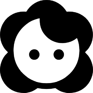 Face 2 Fill Icon from Sharp Fill - Material Symbols Set